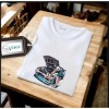 Erkek Ön Baskili T-shirt Plus Model